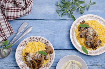 Boiled corn porridge