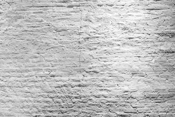 White wall texture background for Old white brick wall rough surface.