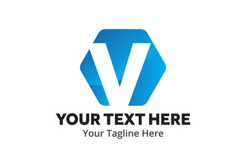 v logo creative design in flat style with color , initial v logo creative for identity and community