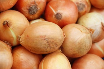 Fresh onion for cooking at street food