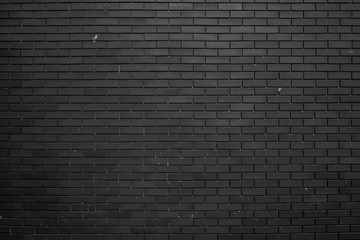 Texture of Black brick wall for background. Loft style concept.