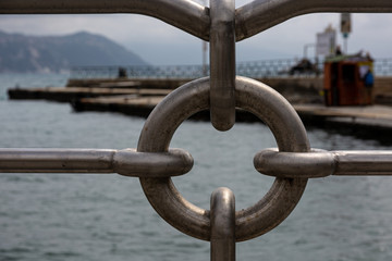 Detail from metal fence