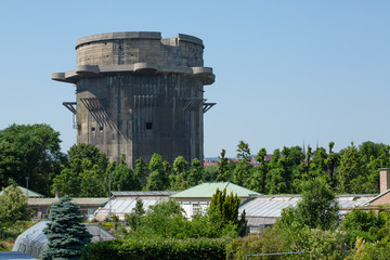 Flakturm or Anti aircraft tower located in the Augarten in Vienna. These towers were build by the...