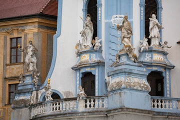 Fototapeta na wymiar Baroque Architecture in Dürnstein the Wachau Valley in the Austrian Countryside west of Vienna