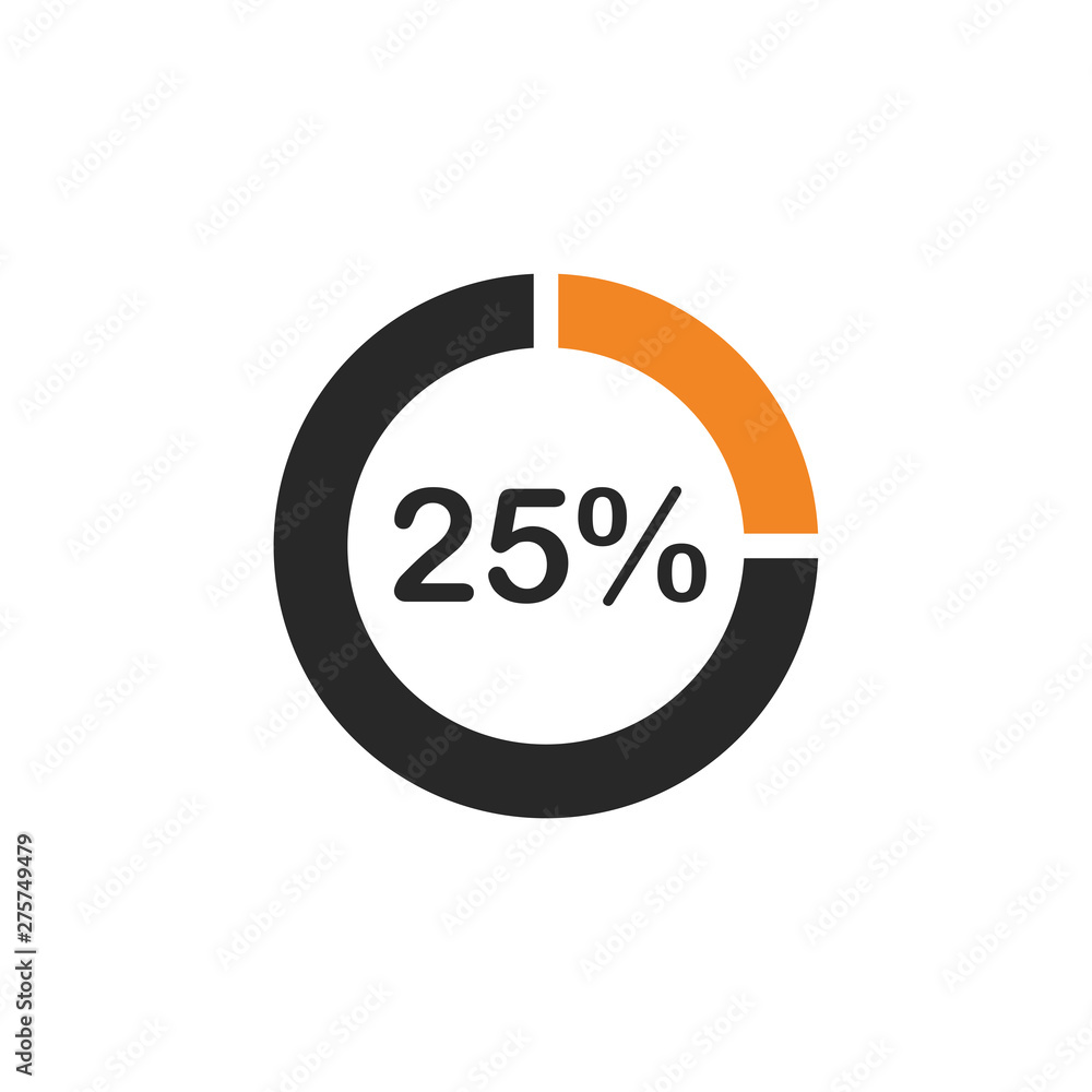Poster percentage icon template black color editable. discount symbol vector sign isolated on white backgro