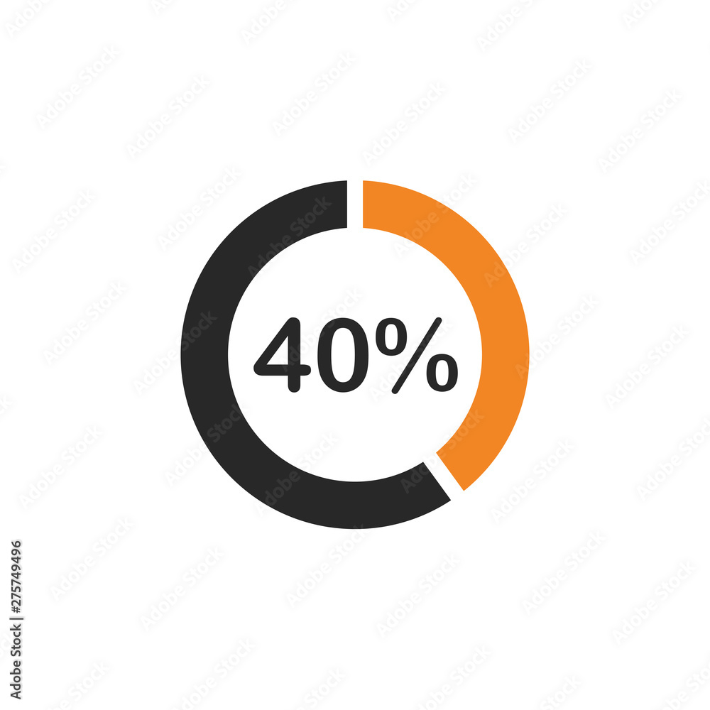 Poster percentage icon template black color editable. discount symbol vector sign isolated on white backgro