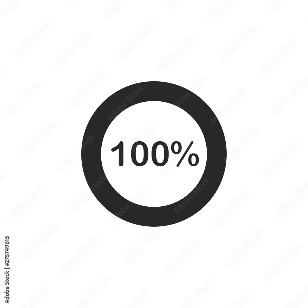 Poster percentage icon template black color editable. discount symbol vector sign isolated on white backgro
