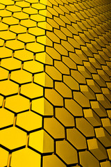 The building honeycomb surface in Thailand 