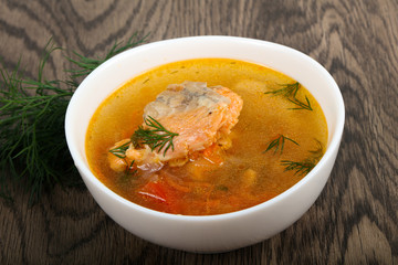 Salmon soup