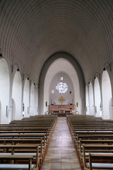 Saint Lawrence church in Kleinostheim, Germany 
