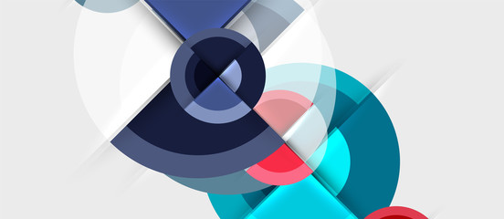 Obraz premium Circular geometrical design template