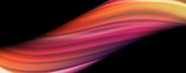 Flowing liquid colors - modern colorful flow poster. Wave liquid shapes. Art design for your design project