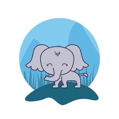 cute elephant animal isolated icon