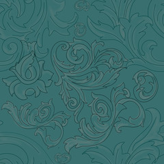 Monogram blue. Gentle print suitable for printing on fabric and on paper. Seamless pattern.