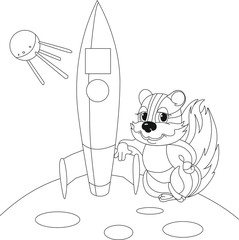 Белка на луне