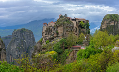 Fototapeta na wymiar Panoramic view of the Varlaam Monastery