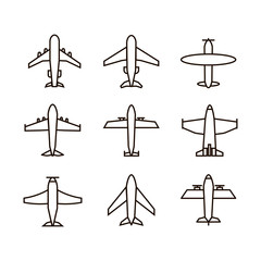 Plane icon set