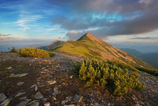 Mount Great Syvulya in Ukraninan Carpathians