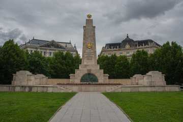 Budapest, Hungary: Monument to the Soviet liberation of Hungary in World War II from Nazi German...