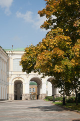 Fototapeta na wymiar Moscow Kremlin at the autumn