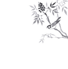 墨絵日本の風景