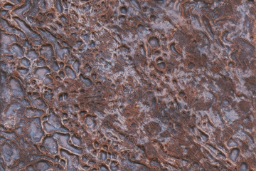 3D rendering- metal iron destroyed