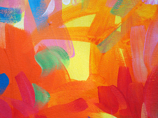 Oil paint colorful brush stroke splash drop sweet colors abstract background and texture. 