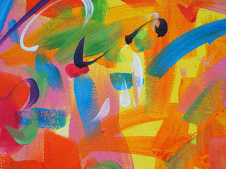 Oil paint colorful brush stroke splash drop sweet colors abstract background and texture. 