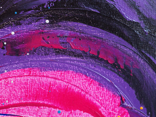 Oil paint colorful brush stroke splash drop sweet colors abstract background and texture. 