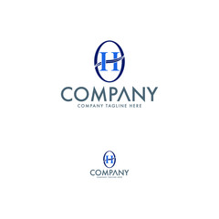 Modern Letter H Logo Design Template