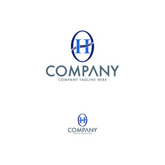 Modern Letter H Logo Design Template