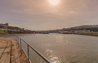 Whitby harbour.