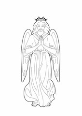 Drawing of the Virgin Mary