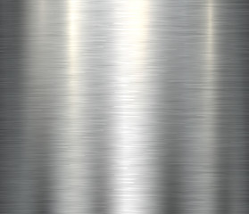 Polished metallic steel texture, vector brushed metal texture - obrazy, fototapety, plakaty