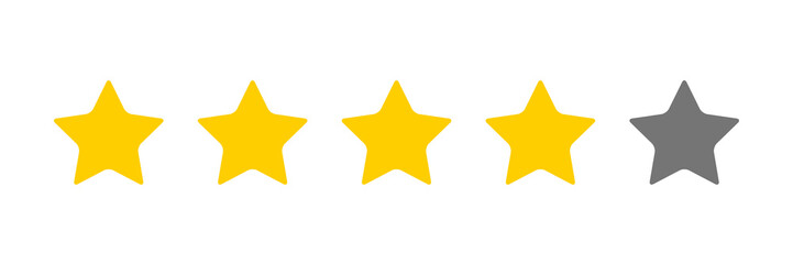 Obraz premium four stars icon Vector