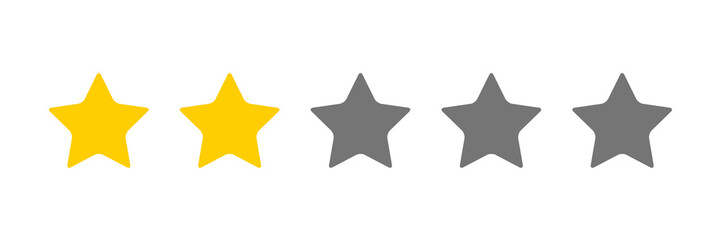 two stars icon  Vector