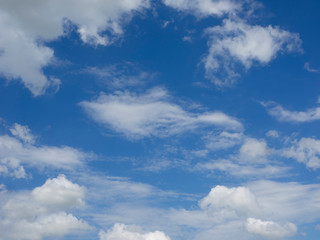 Clouds in the blue sky