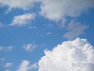 Clouds in the blue sky