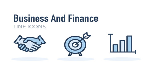 Business And Finance Line Icons