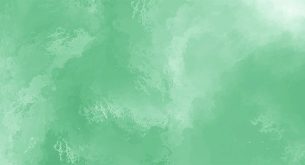 Green watercolor background for your design, watercolor background concept, vector.
