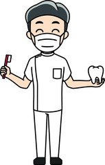 男性の歯医者さん