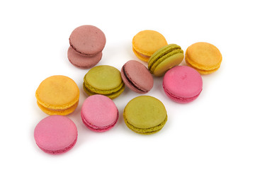 french colorful macarons