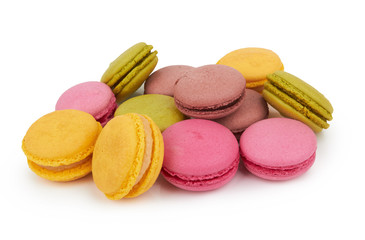 Fototapeta na wymiar french colorful macarons