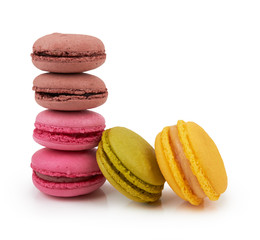 french colorful macarons