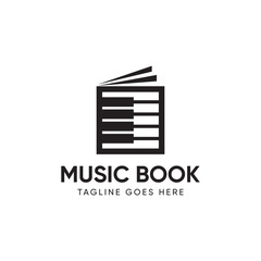 music book logo template, Vector, Design
