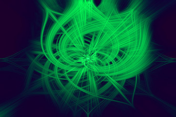 Green abstract magic background