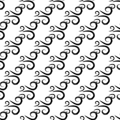 Striped wave seamless pattern. Fashion graphic background design. Modern stylish abstract texture. Design monochrome template for prints, textiles, wrapping, wallpaper, website. Vector illustration.