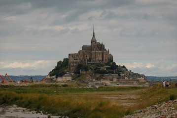 Mont Saint Michel without current access. France