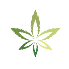 Cannabis Leaf Logo Design Inspiration-Vector