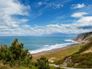 Beach Azkorri or Gorrondatxe view.